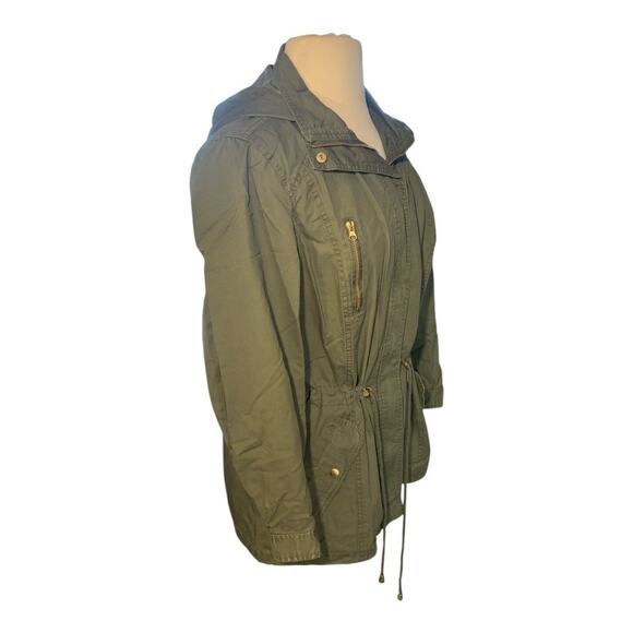 Miss Londons Women’s Utility Cargo Jacket with Hood XL - Picture 2 of 6